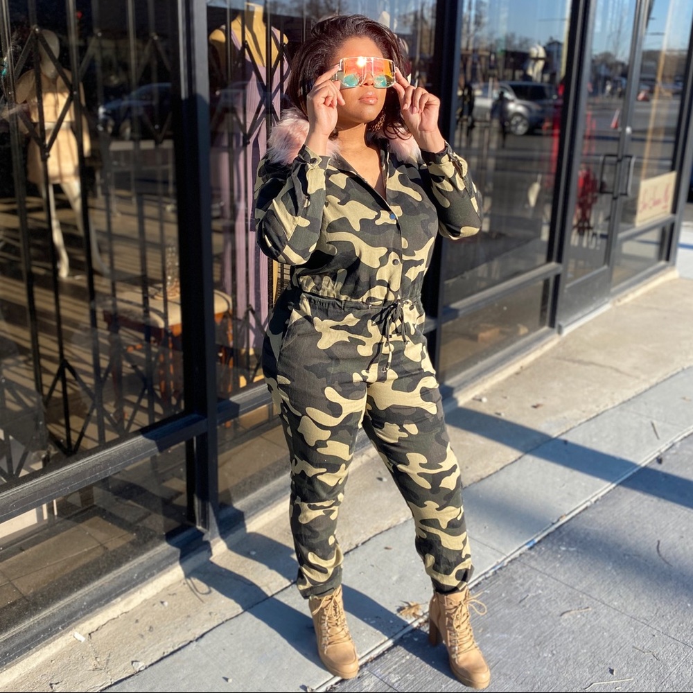 Camouflage Jumpsuit Size: Small